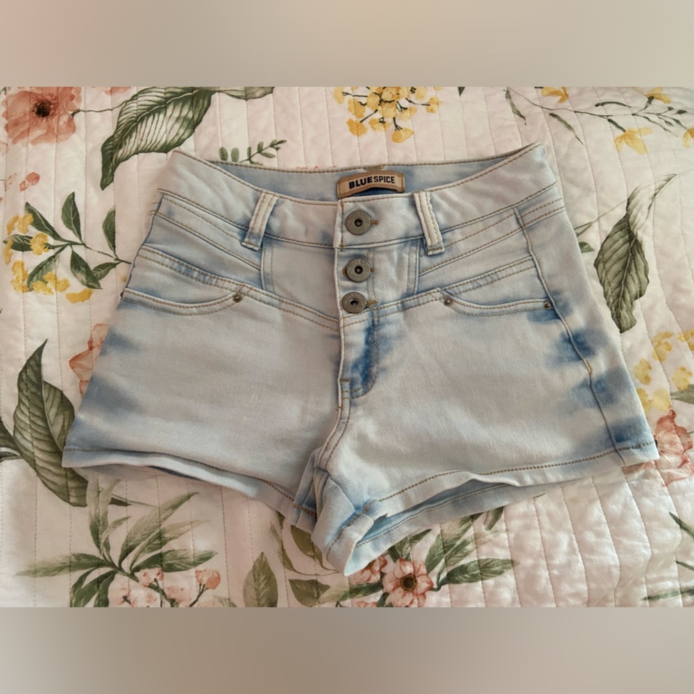 Blue Spice Short Shorts